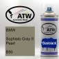 Preview: BMW, Sophisto Gray II Pearl, B90: 400ml Sprühdose, von ATW Autoteile West.